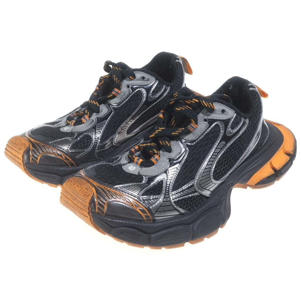 BALENCIAGA(バレンシアガ) 3XL SNEAKER スリーエックスエル ユーズド加工 メッシュ ローカットスニーカー ブラック/オレンジ 734734