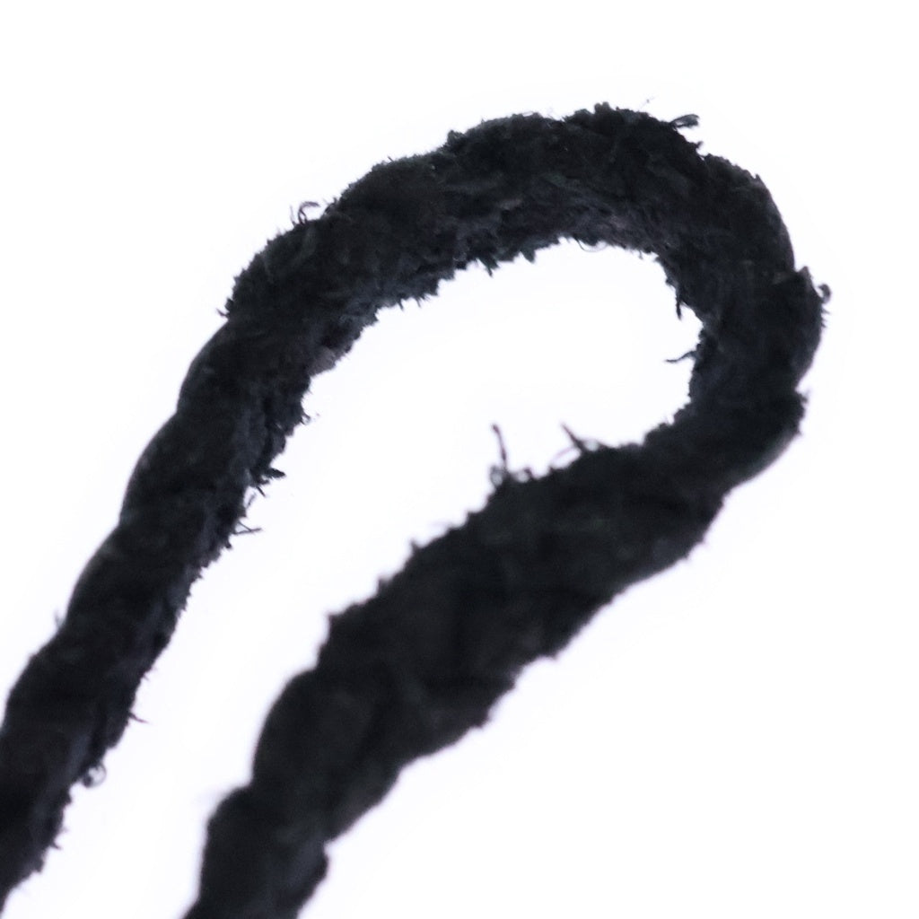 CHROME HEARTS(クロムハーツ) LEATHER BRAID スクロールレザーブレード ネックレス ブラック/シルバー