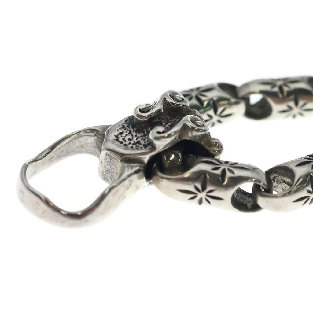 Bill Wall Leather/BWL(ビルウォールレザー) MID STAR W/STONE T-BAR NECKLACE ミッドスター Wストーン Tバーネックレス シルバー