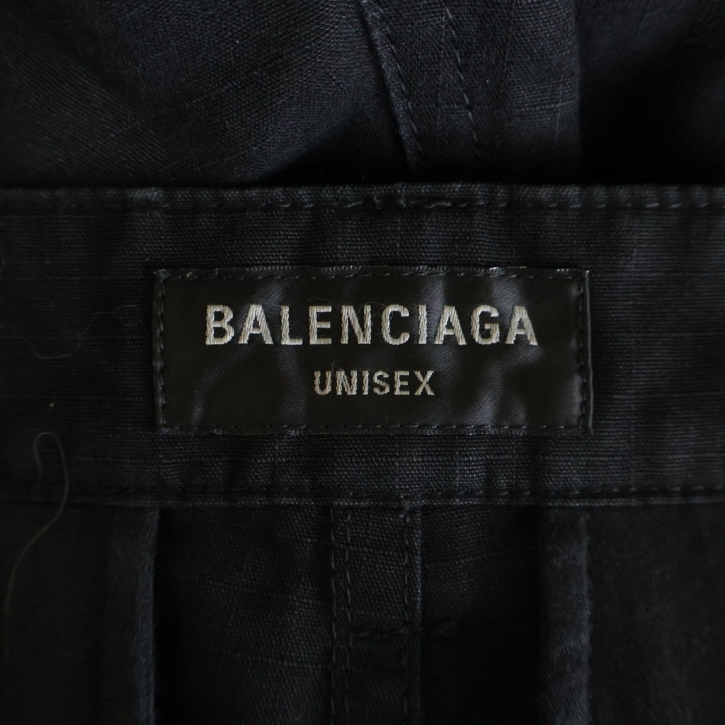 BALENCIAGA(バレンシアガ) 23AW 768810 TKP27 カーゴフレアロングパンツ ブラック