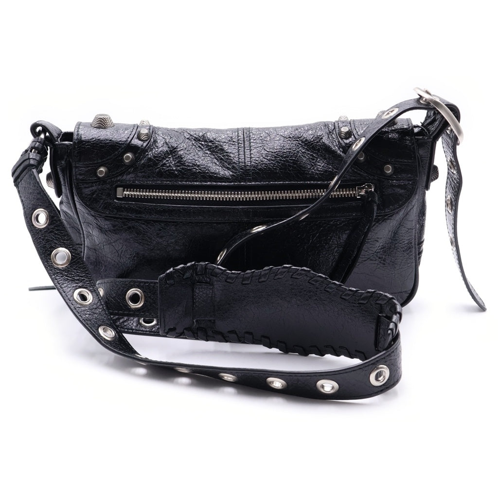 BALENCIAGA(バレンシアガ) ルカゴール XS レザー ショルダーバッグ ブラック 719082 レディース