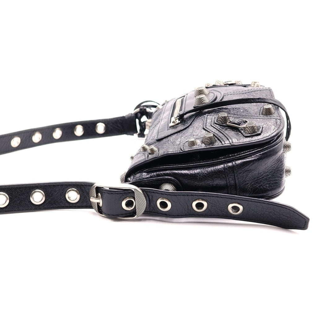 BALENCIAGA(バレンシアガ) ルカゴール XS レザー ショルダーバッグ ブラック 719082 レディース