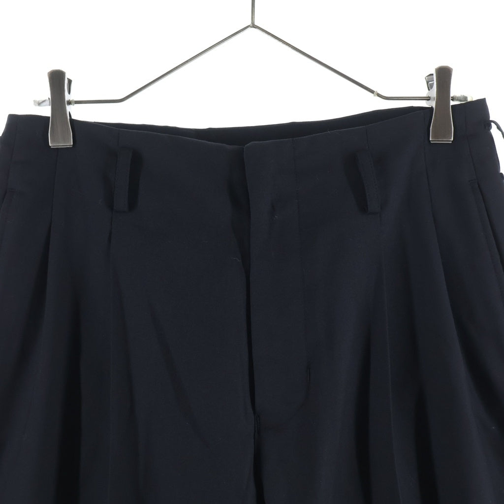 KAIKO(カイコー) Wool wide slacks ウール ワイドスラックス ブラック KAIKO-PT-027-2