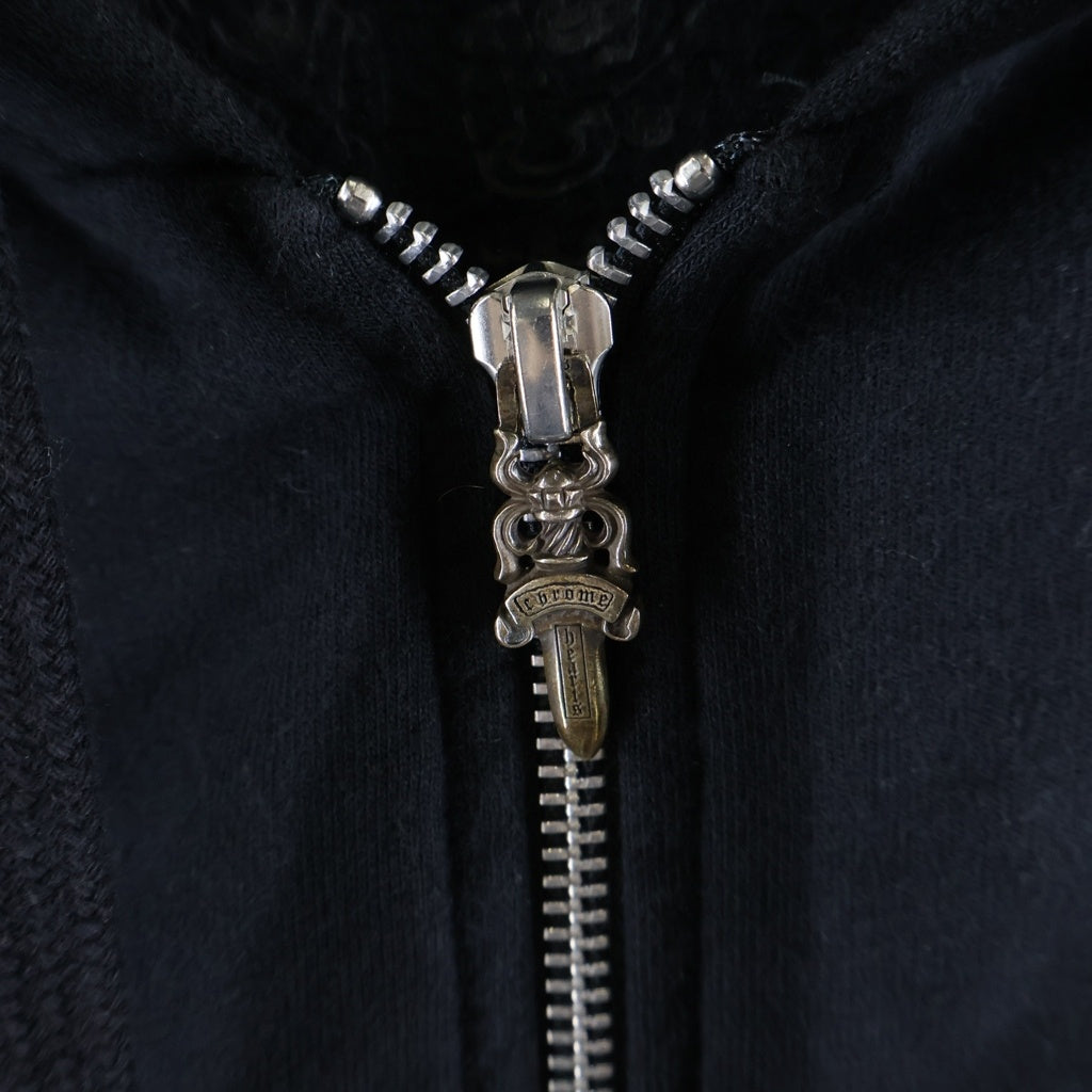 CHROME HEARTS(クロムハーツ) SWTSHRT HD ZIP LTD 東京限定バックホースシュープリントジップアップパーカー ブラック