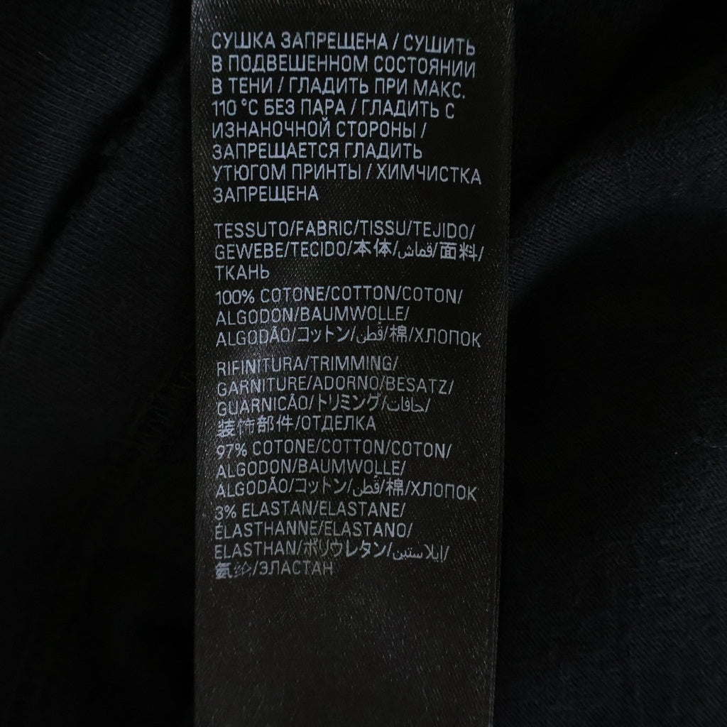 BALENCIAGA(バレンシアガ) 24SS Darkwave Tee オーバーサイズ ダメージ加工 半袖 クルーネック Tシャツ カットソー ブラック 739028 TPVN5