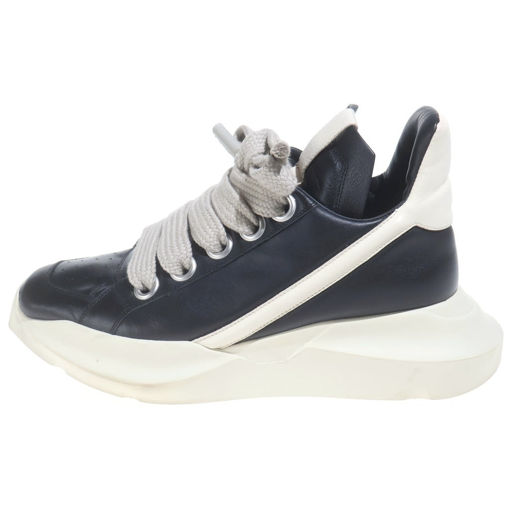 Rick Owens(リックオウエンス) Geth Runner Jumbo Lace ゲスランナー ジャンボレース ローカット スニーカー ブラック RR01C4817LPOW2