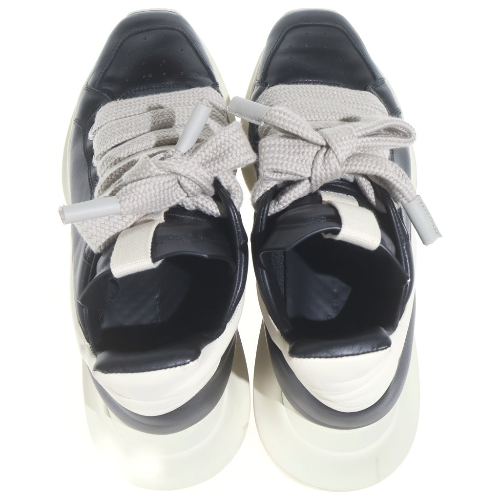 Rick Owens(リックオウエンス) Geth Runner Jumbo Lace ゲスランナー ジャンボレース ローカット スニーカー ブラック RR01C4817LPOW2