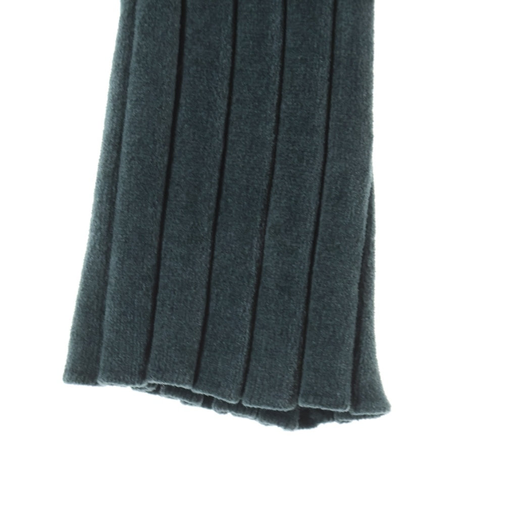 Acne Studios(アクネ ストゥディオズ) Polo in Velluto ポロトップ Vネック リブニット グリーン FN-MN-KNIT-0000338