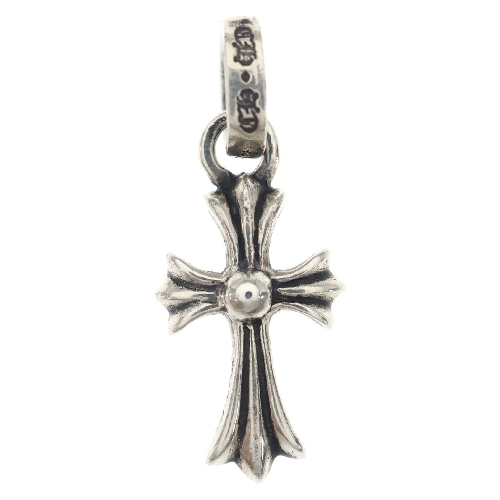CHROME HEARTS(クロムハーツ) CRS BBYFAT P SAP ベイビーファットクロス PAVE ピンクサファイア ペンダントトップ シルバー BCA236