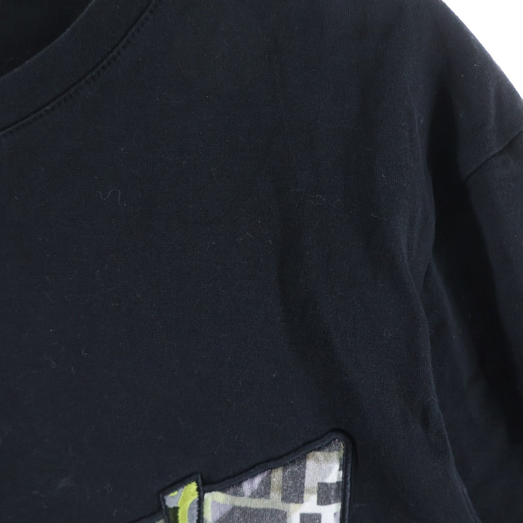 FENDI(フェンディ) バグズアイ クルーネック 半袖Tシャツ ブラック FY0894 ABR7