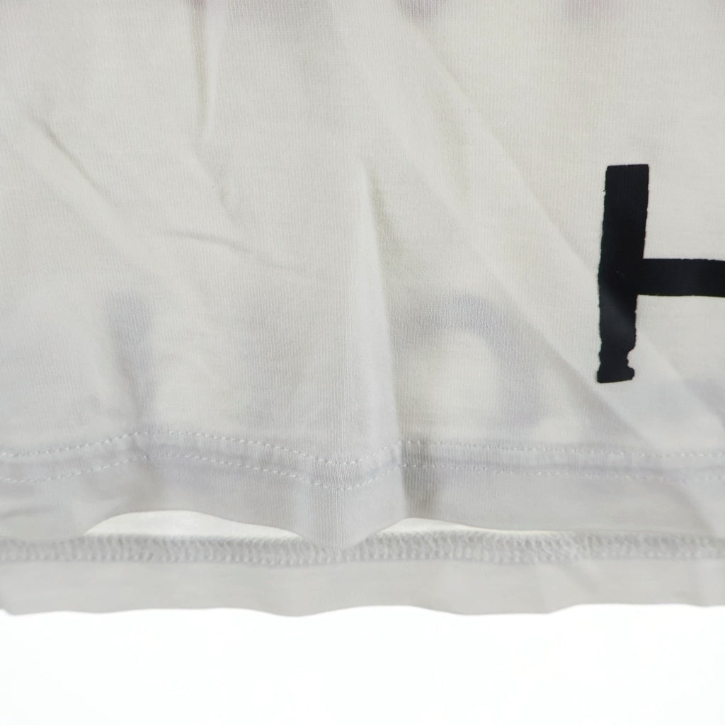 BURBERRY(バーバリー) 21SS HORSEFERRY S/S Tee 両面プリント クルーネック 半袖Tシャツ ホワイト 8017103