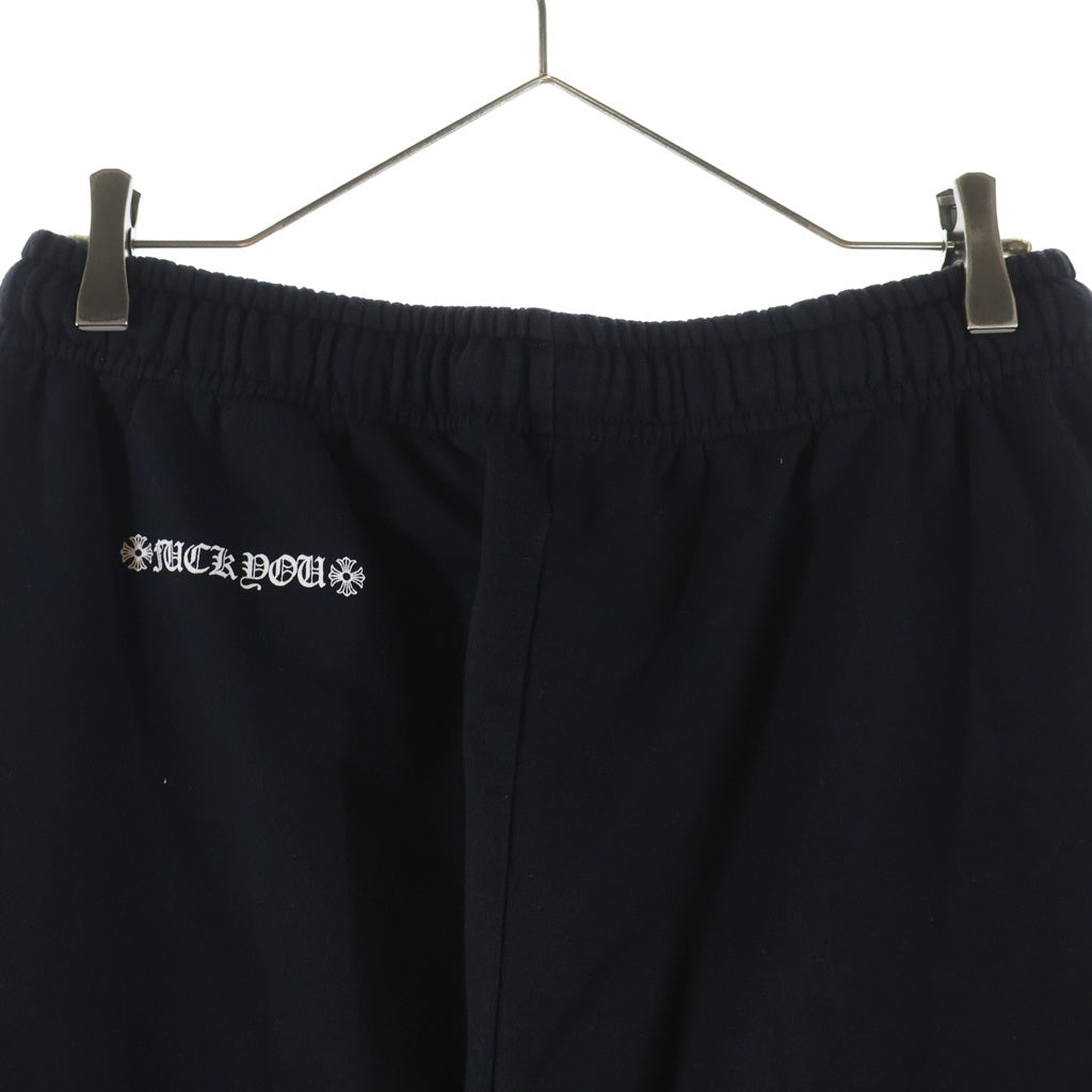 CHROME HEARTS(クロムハーツ) Scroll Label Fuck You Side Logo Sweat Long Pants スクロールラベル ファックユー サイドロゴ スウェットパンツ ブラック