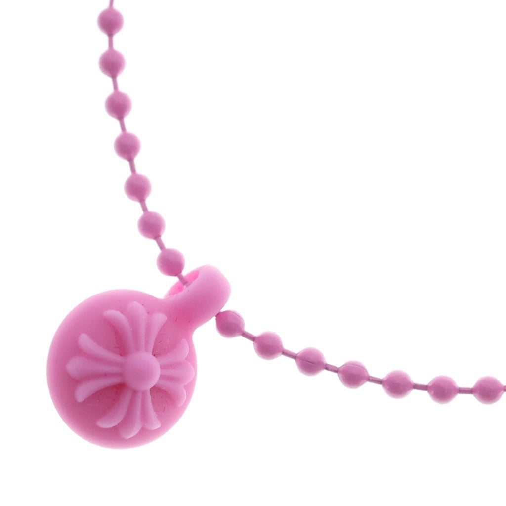 CHROME HEARTS(クロムハーツ) RUBBER CH CRS BALL ラバークロスボール シリコンネックレス ピンク