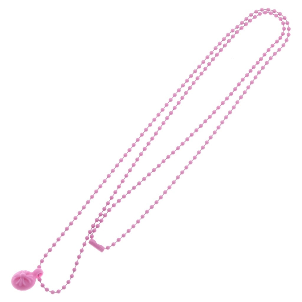 CHROME HEARTS(クロムハーツ) RUBBER CH CRS BALL ラバークロスボール シリコンネックレス ピンク