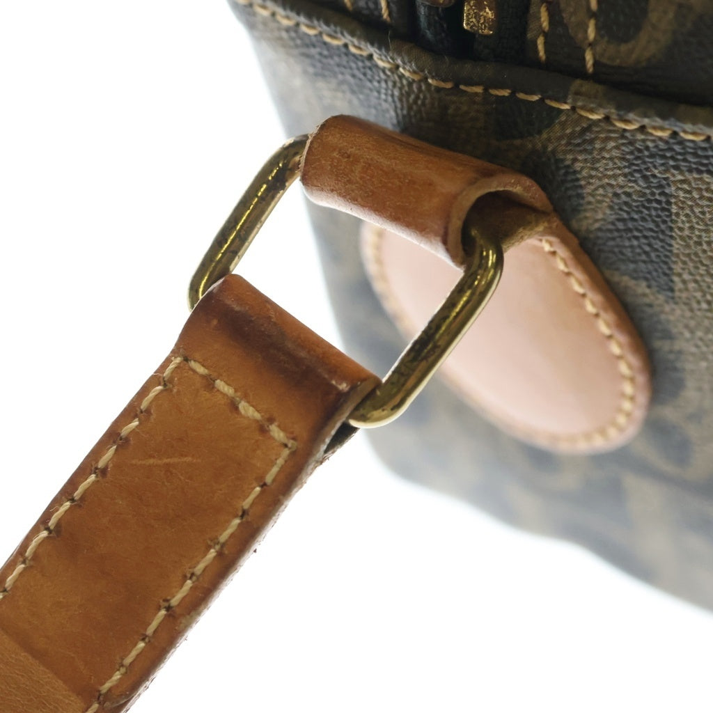 Christian Dior(クリスチャンディオール) Vintage トロッター柄 ショルダーバッグ 総柄 ブラック レディース