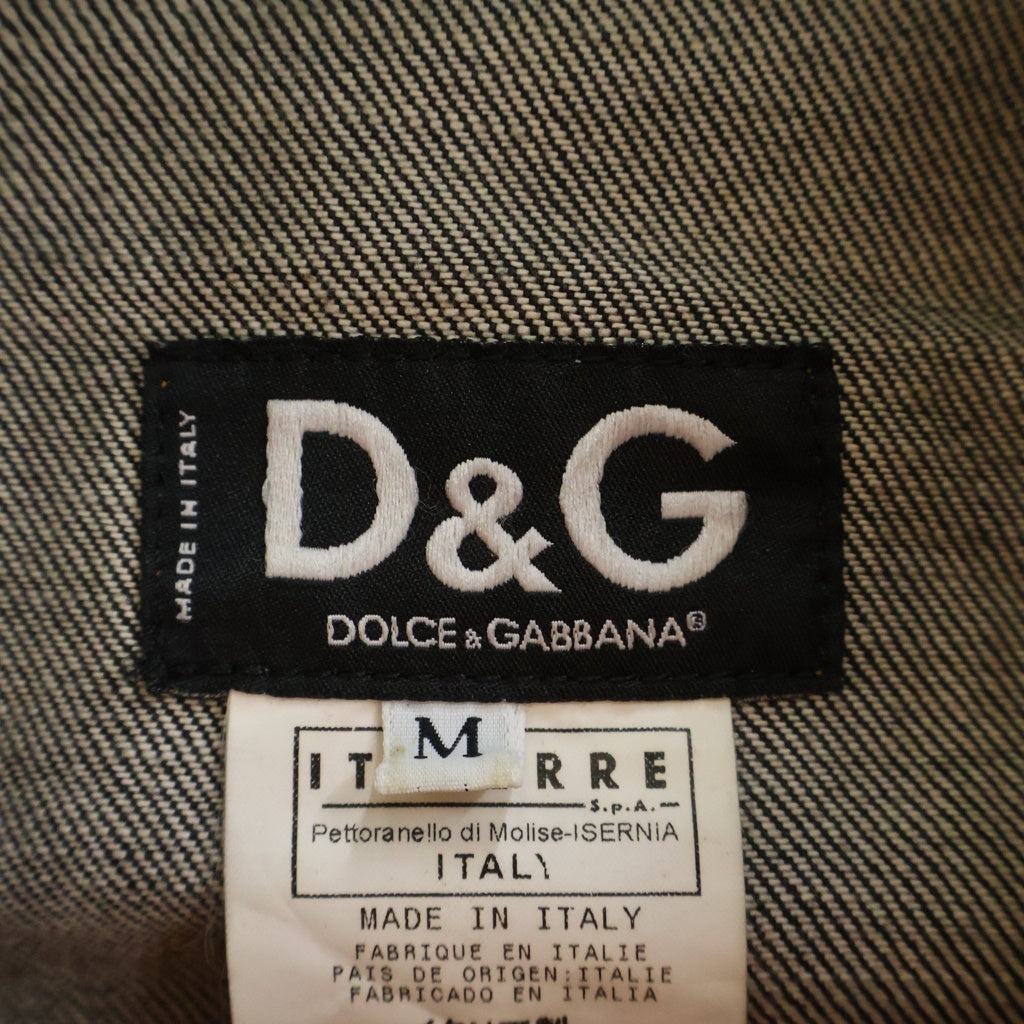 D&G(ディーアンドジー) Multi Zipper Biker Jacket マルチジッパーバイカージャケット インディゴ