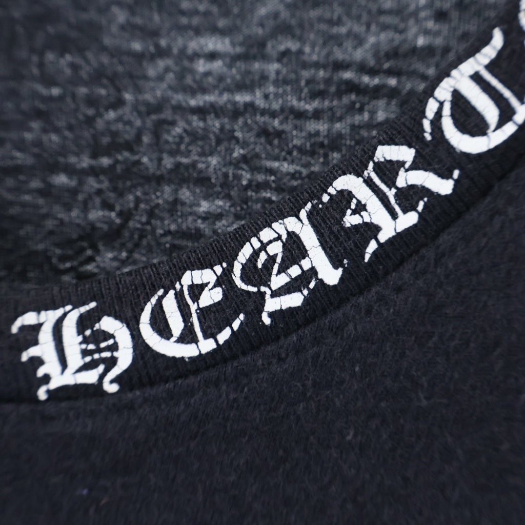 CHROME HEARTS(クロムハーツ) Neck Logo Cross Sleeve L/S Tee ネックロゴ クロススリーブ ロングスリーブTシャツ バッククロスプリント ブラック
