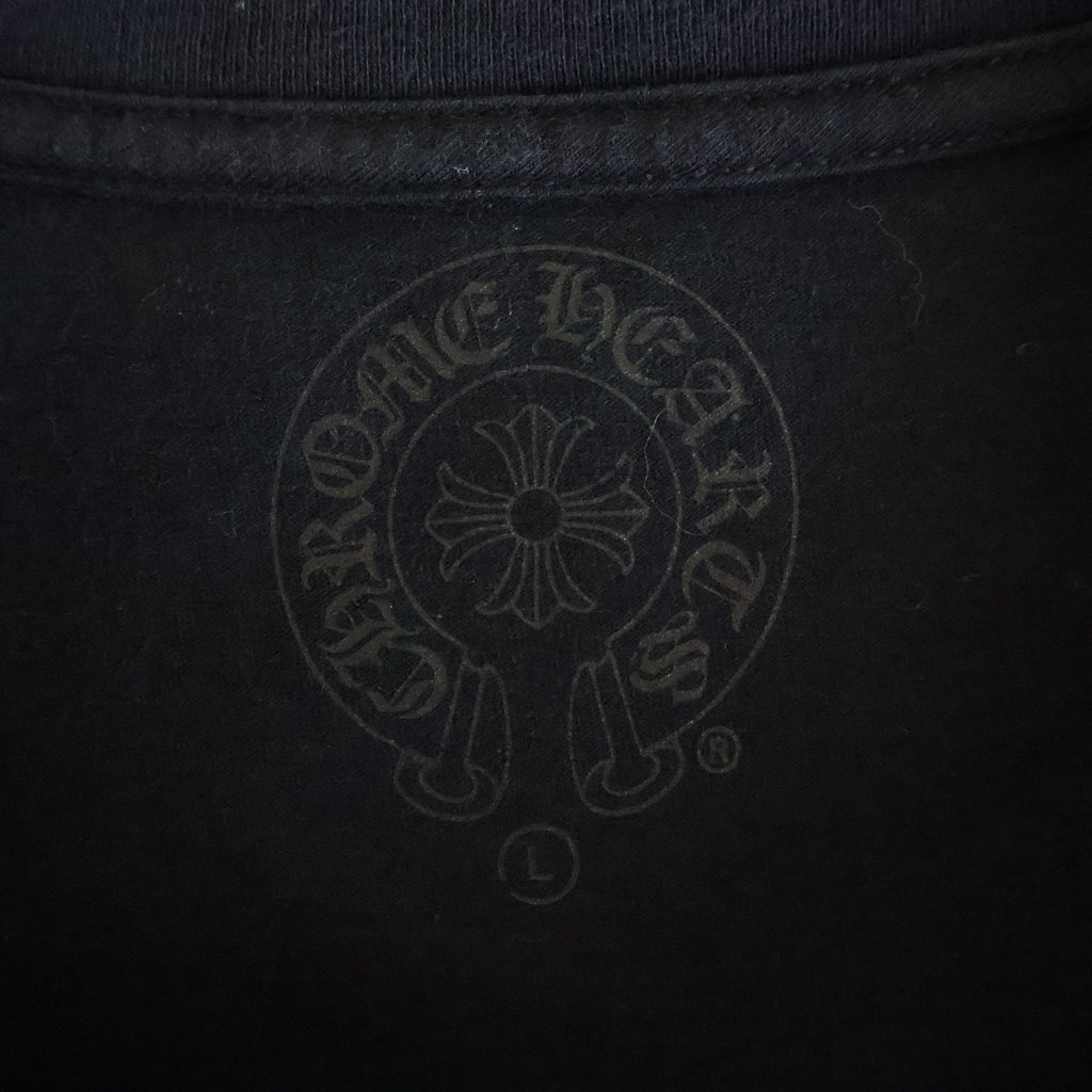 CHROME HEARTS(クロムハーツ) Made in Hollywood フロントプリント半袖Tシャツ クルーネックカットソー ブラック