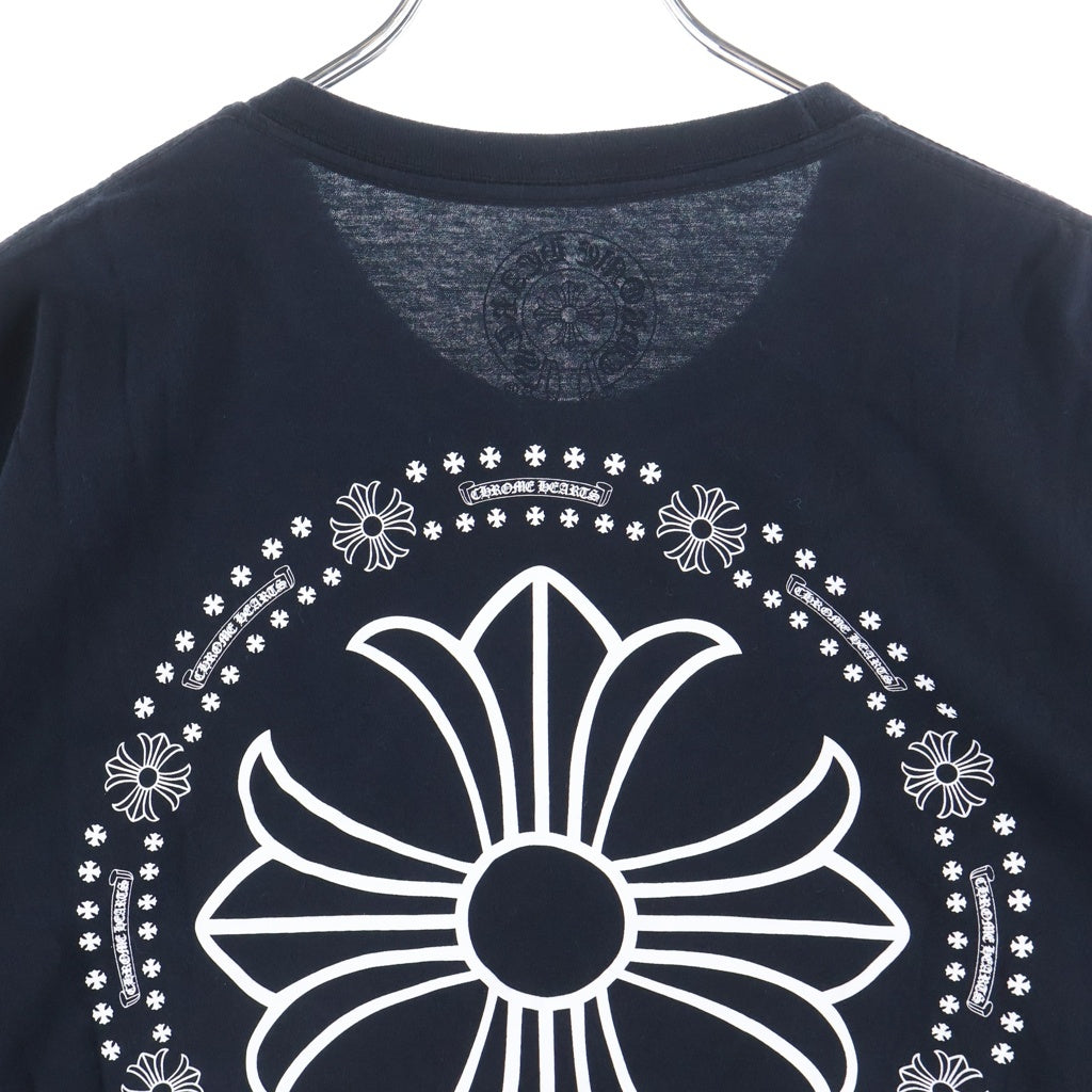 CHROME HEARTS(クロムハーツ) バックCHプラスプリント 半袖Tシャツ クルーネックカットソー ブラック