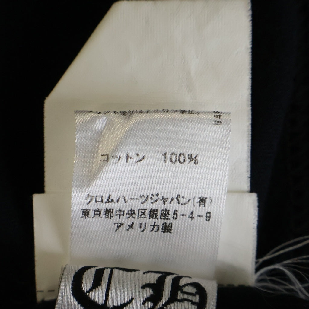 CHROME HEARTS(クロムハーツ) バックCHプラスプリント 半袖Tシャツ クルーネックカットソー ブラック