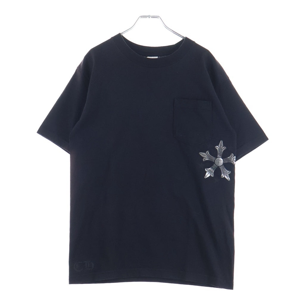CHROME HEARTS(クロムハーツ) OLD STAR オールドスター 胸ポケット 半袖Tシャツ カットソー ブラック