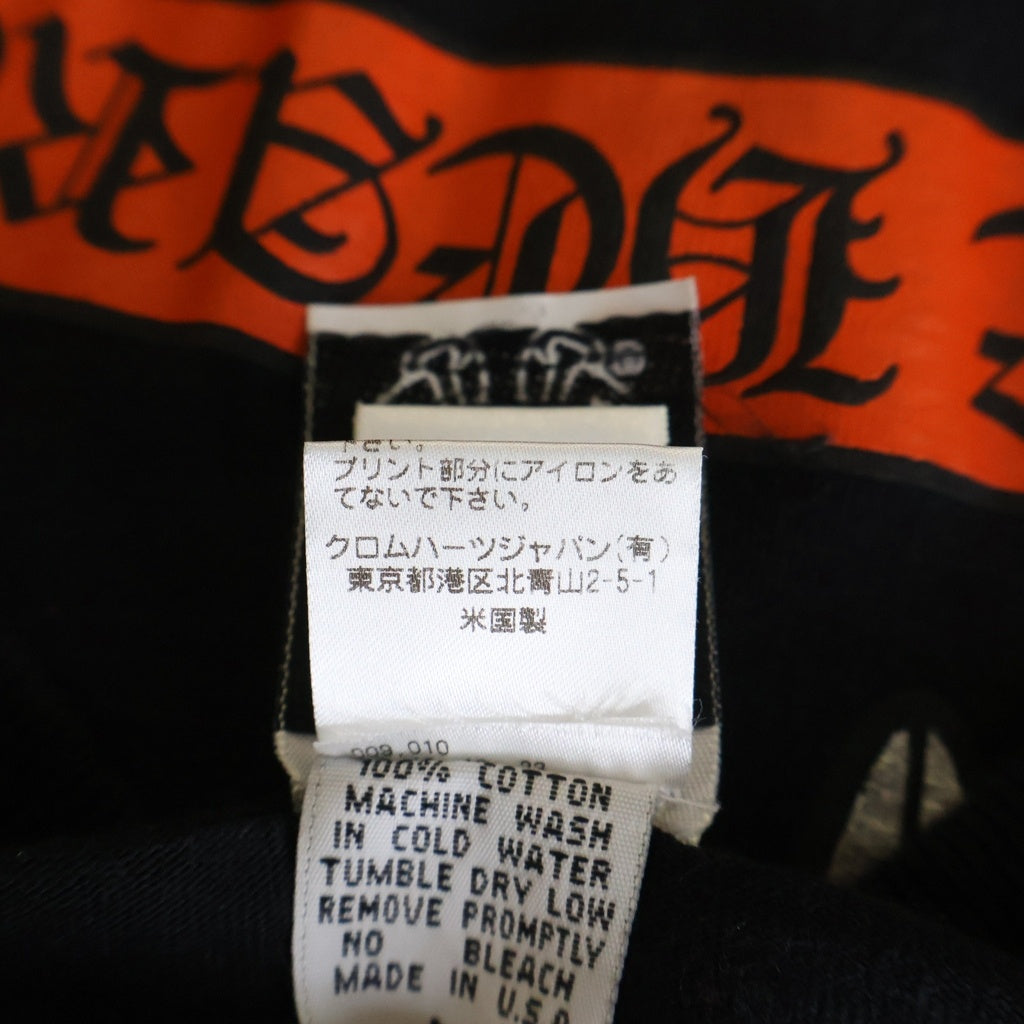 CHROME HEARTS(クロムハーツ) OLD STAR オールドスター 胸ポケット 半袖Tシャツ カットソー ブラック