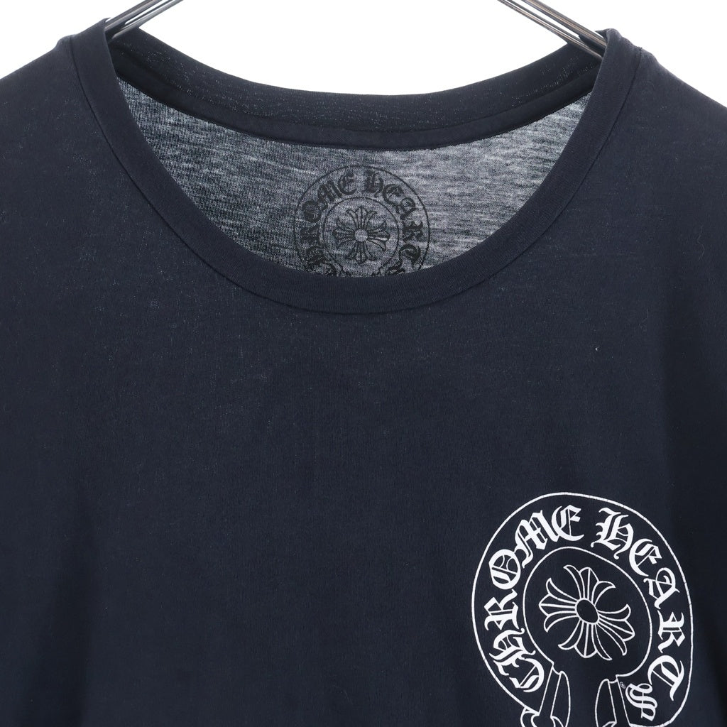 CHROME HEARTS(クロムハーツ) MATTY BOY GREEN CHOMPER マッティボーイ グリーンチョンパー バックプリント半袖Tシャツ クルーネックカットソー ブラック