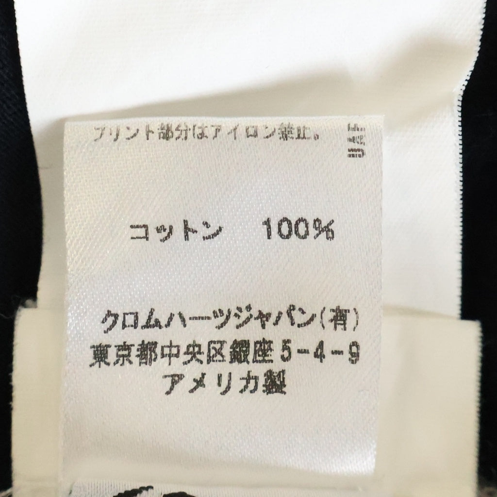 CHROME HEARTS(クロムハーツ) MATTY BOY GREEN CHOMPER マッティボーイ グリーンチョンパー バックプリント半袖Tシャツ クルーネックカットソー ブラック