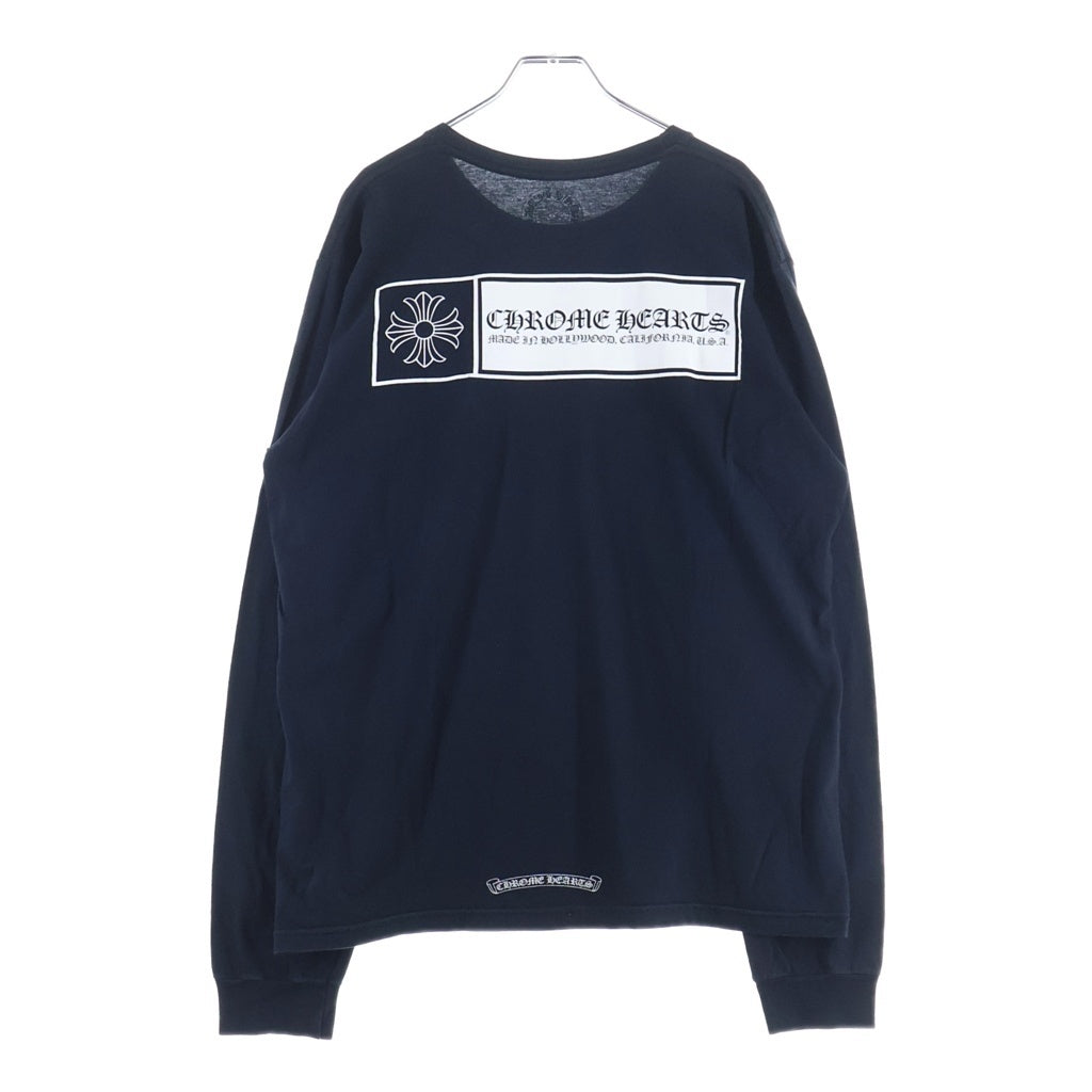 CHROME HEARTS(クロムハーツ) MADE IN HOLLYWOOD CHプラスバックプリント 長袖Tシャツ ブラック