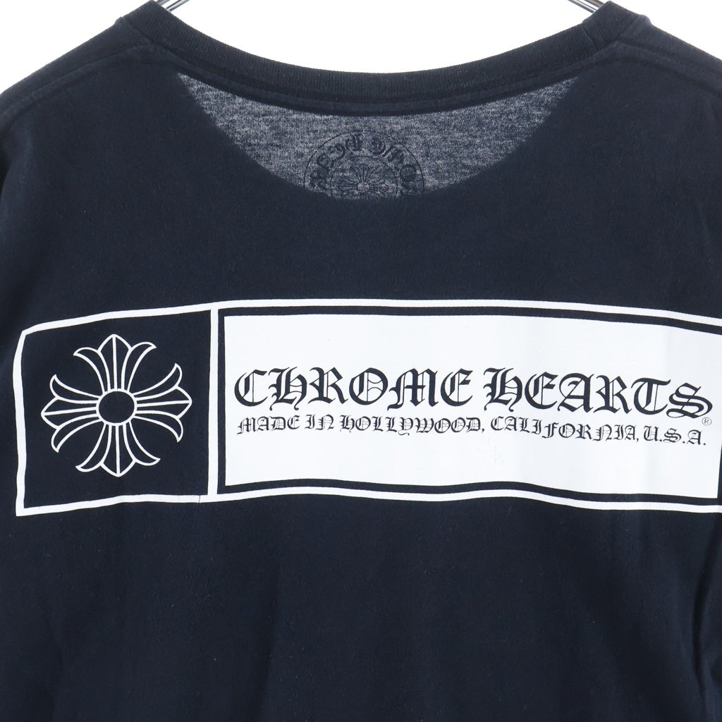 CHROME HEARTS(クロムハーツ) MADE IN HOLLYWOOD CHプラスバックプリント 長袖Tシャツ ブラック