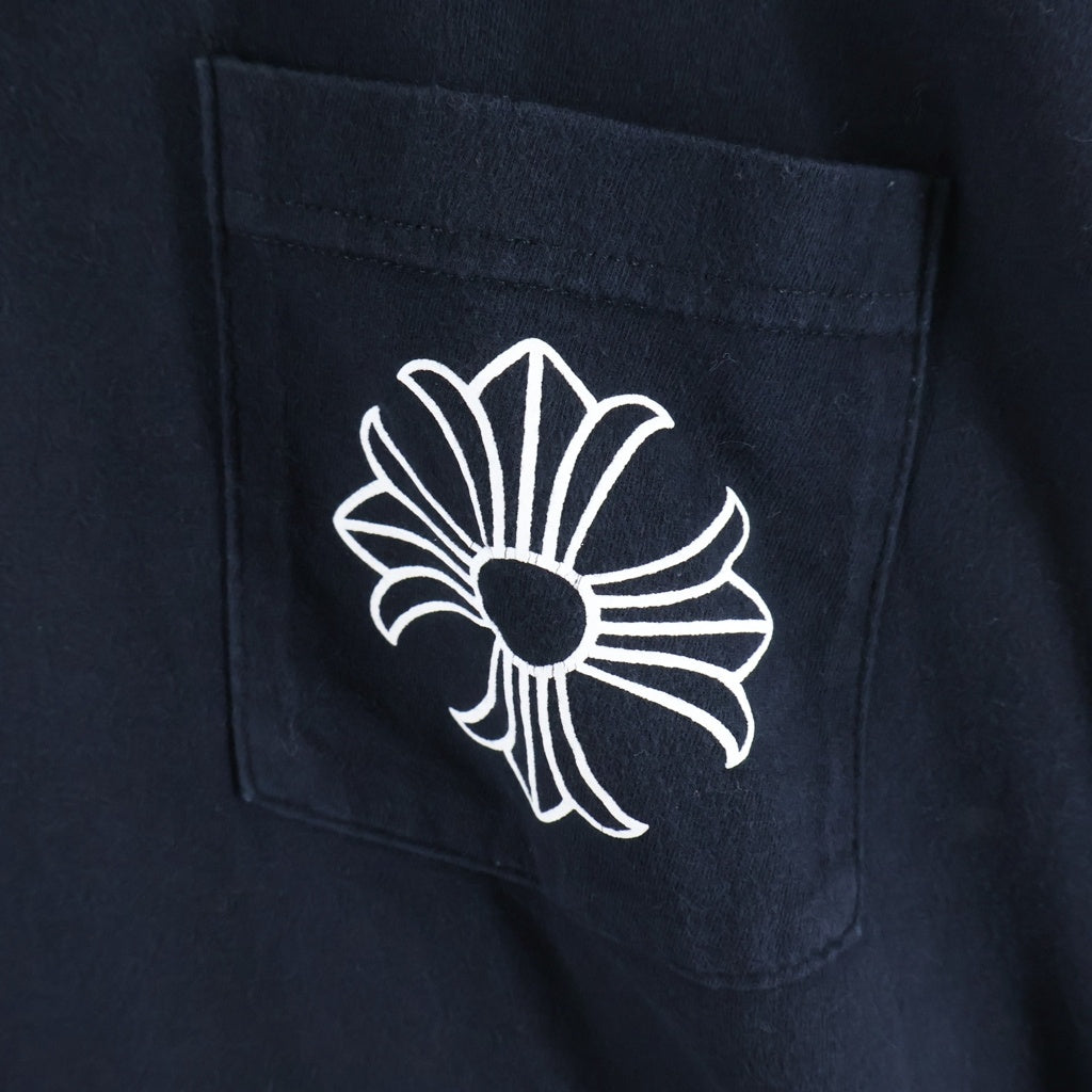 CHROME HEARTS(クロムハーツ) MADE IN HOLLYWOOD CHプラスバックプリント 長袖Tシャツ ブラック