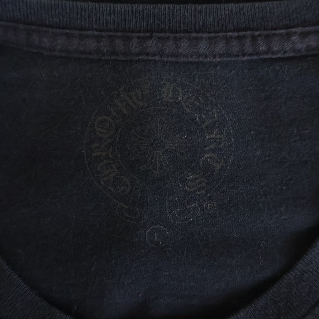 CHROME HEARTS(クロムハーツ) MADE IN HOLLYWOOD CHプラスバックプリント 長袖Tシャツ ブラック