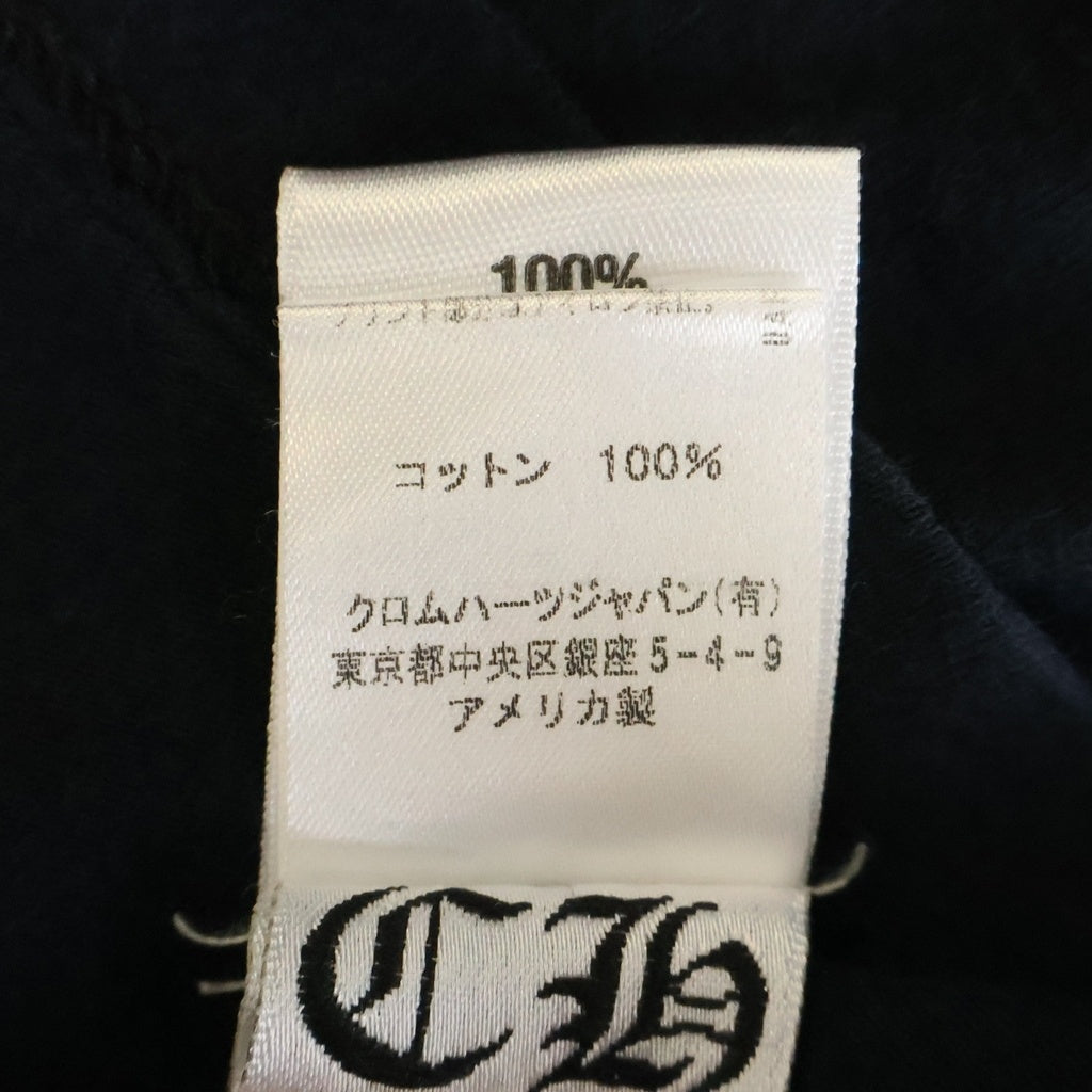 CHROME HEARTS(クロムハーツ) MADE IN HOLLYWOOD CHプラスバックプリント 長袖Tシャツ ブラック