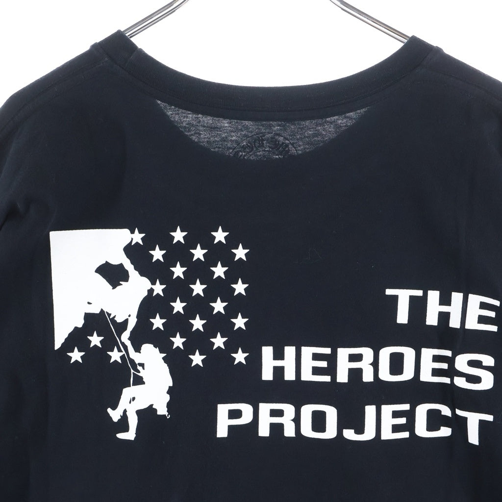CHROME HEARTS(クロムハーツ) ×HEROES PROJECT S/S TEE ヒーローズプロジェクト バックプリント半袖Tシャツ クルーネックカットソー ブラック