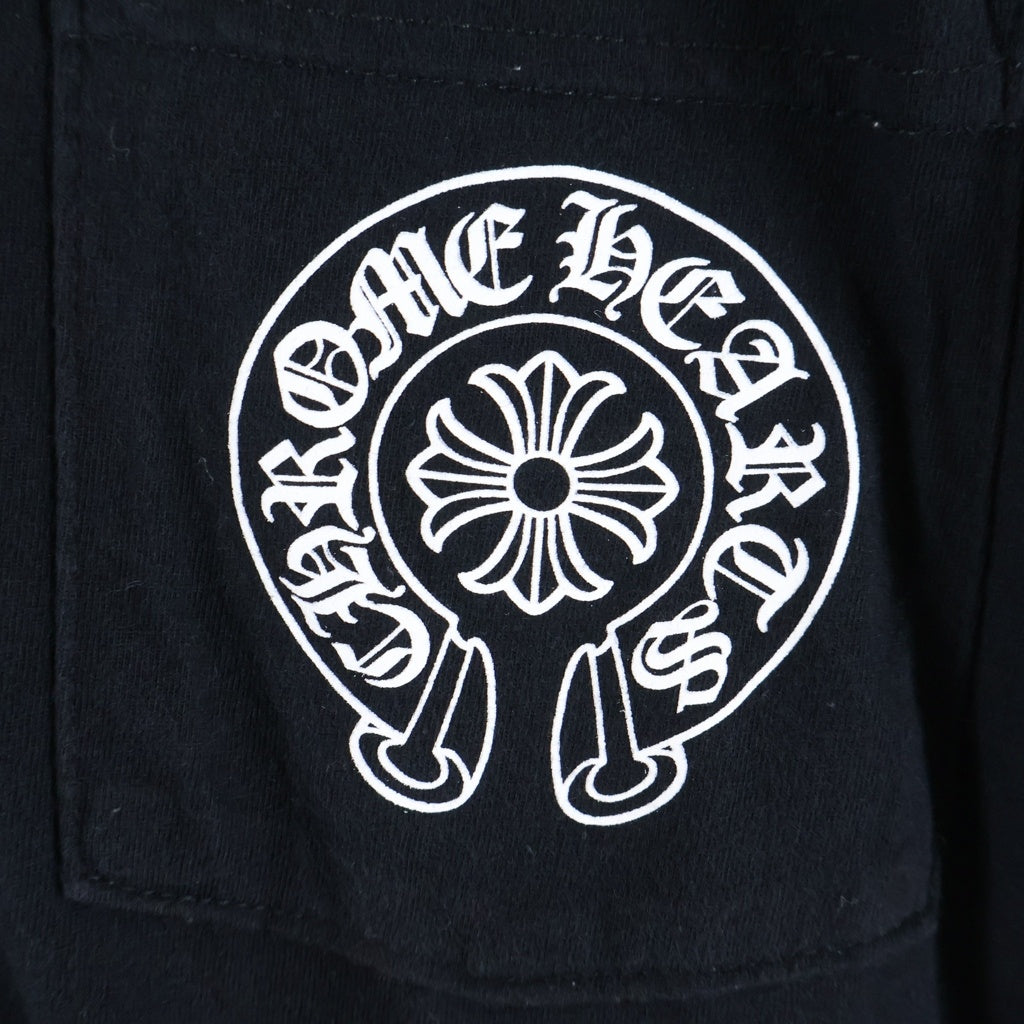 CHROME HEARTS(クロムハーツ) ×HEROES PROJECT S/S TEE ヒーローズプロジェクト バックプリント半袖Tシャツ クルーネックカットソー ブラック