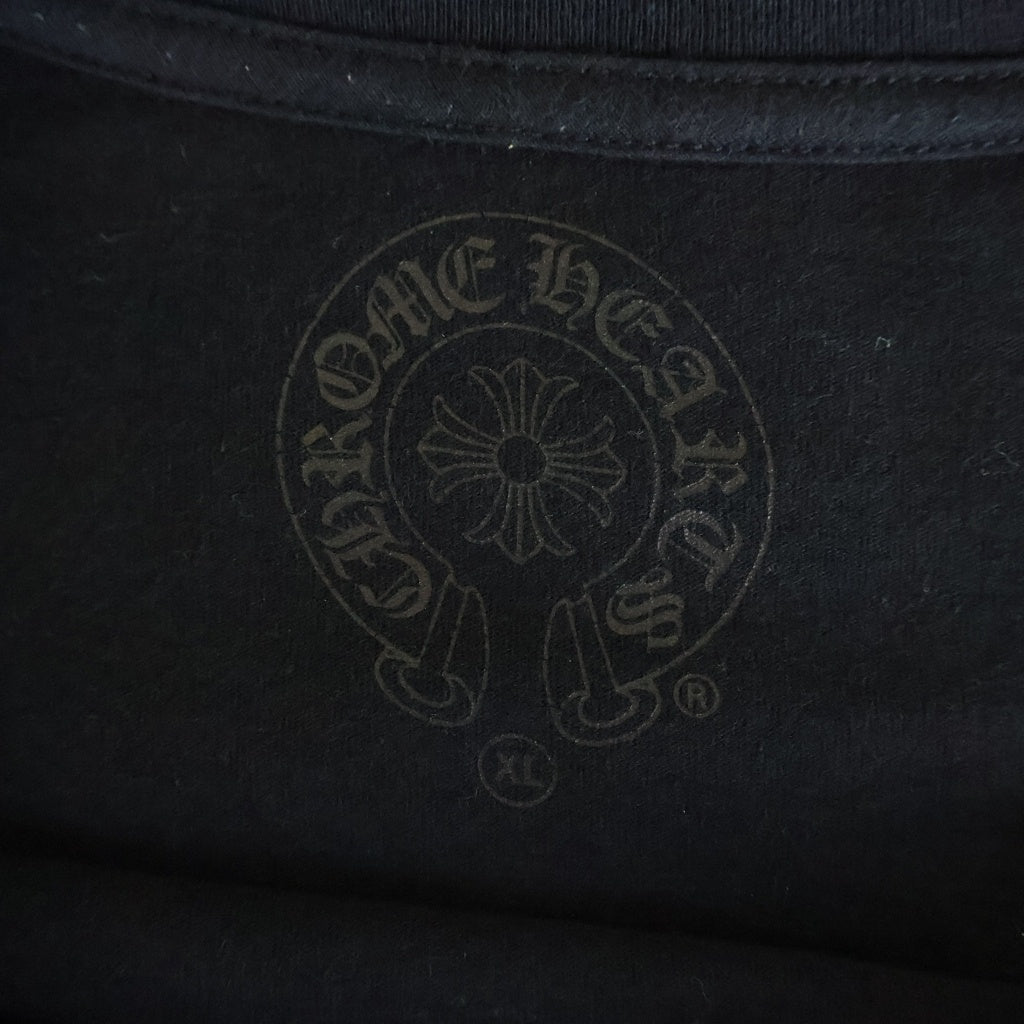 CHROME HEARTS(クロムハーツ) ×HEROES PROJECT S/S TEE ヒーローズプロジェクト バックプリント半袖Tシャツ クルーネックカットソー ブラック