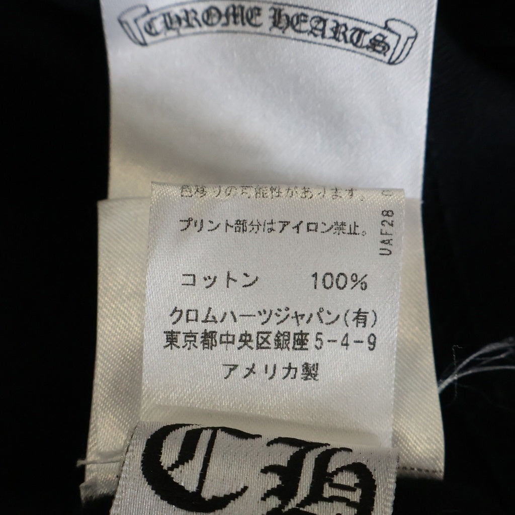 CHROME HEARTS(クロムハーツ) ×HEROES PROJECT S/S TEE ヒーローズプロジェクト バックプリント半袖Tシャツ クルーネックカットソー ブラック