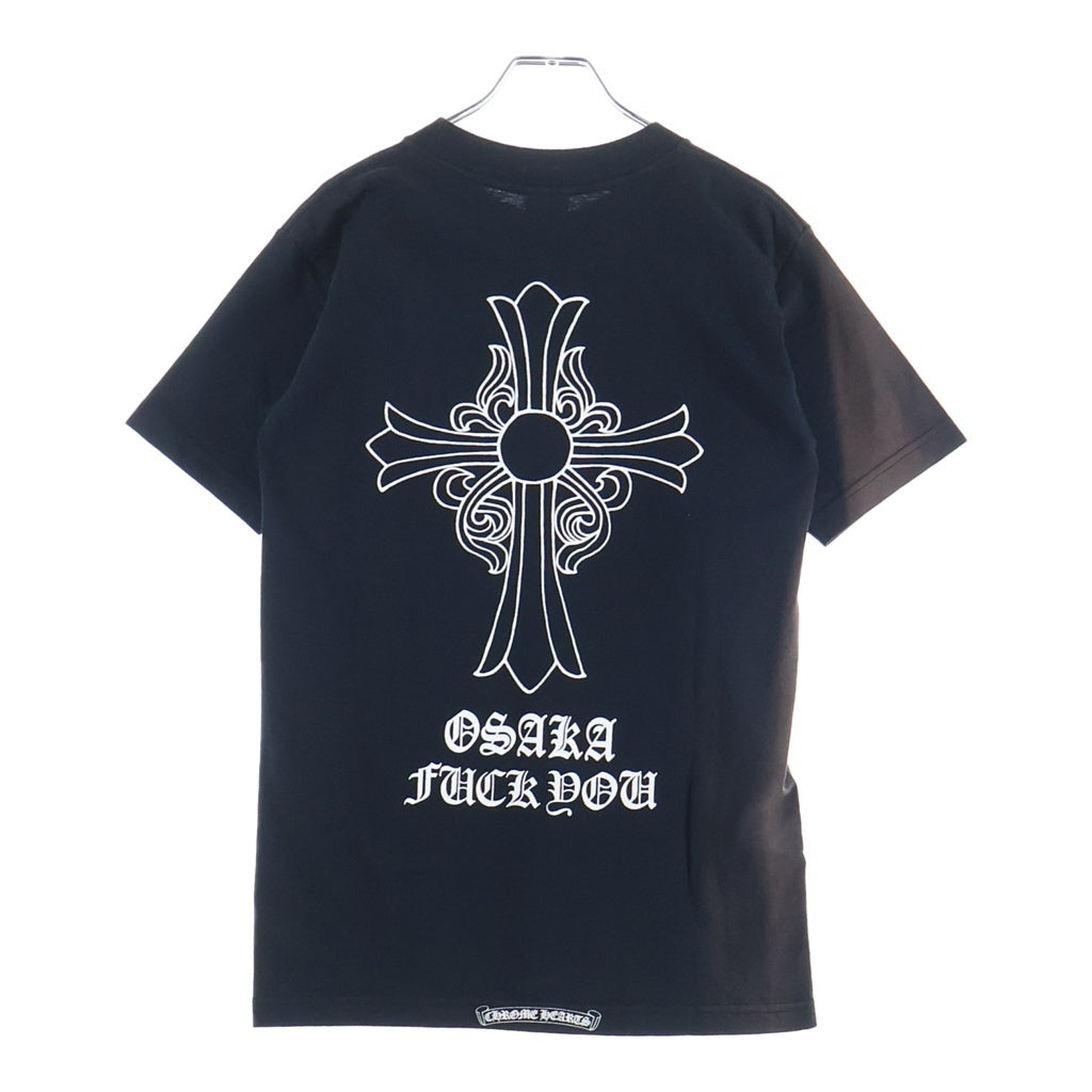 CHROME HEARTS(クロムハーツ) OLD FAIRY CROSS S/S TEE OSAKA オールド 大阪限定 フェアリークロスバックプリント ポケット付き半袖Tシャツ クルーネックカットソー ブラック