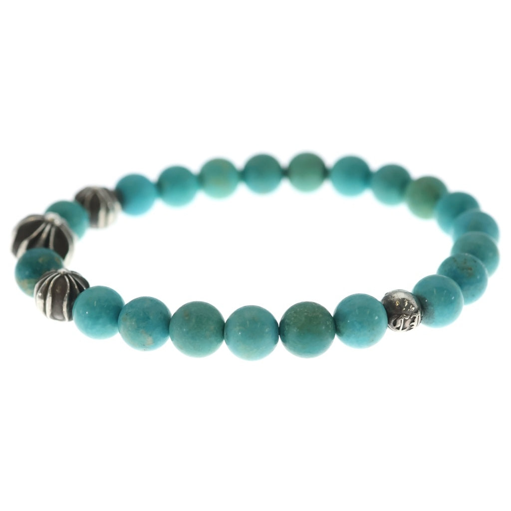 CHROME HEARTS(クロムハーツ) 8mm BEAD ビーズブレス ブレスレット ターコイズ ブルー