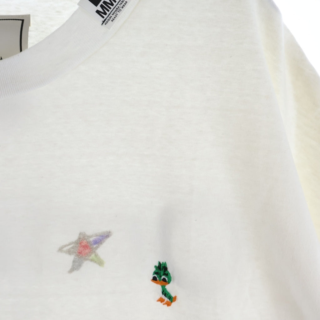 MAISON MIHARAYASUHIRO(メゾンミハラヤスヒロ) Leon Doodle Printed T-shirt レオン キッズ ドゥードゥル 半袖Tシャツ クルーネックカットソー ホワイト J16TS862