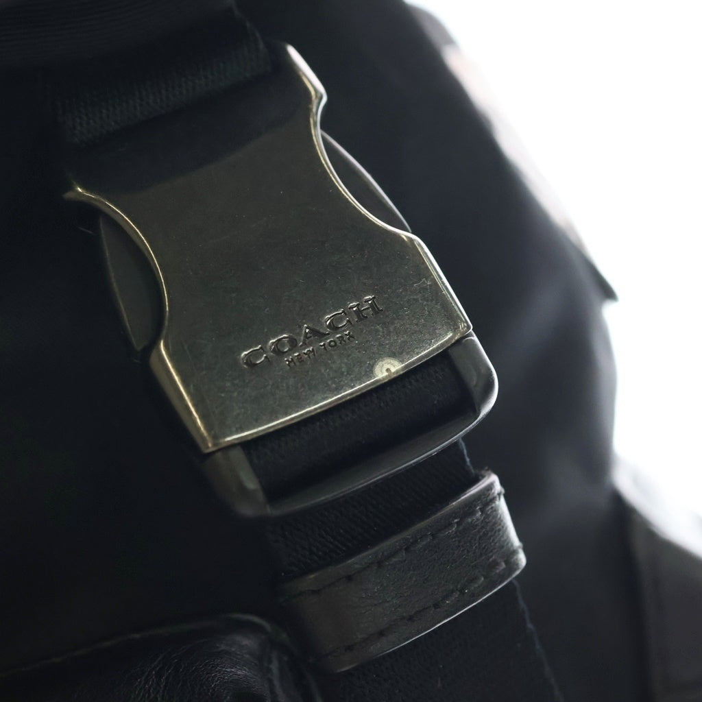 COACH(コーチ) パーフォレイテッド レザー バックパック ブラック F57477