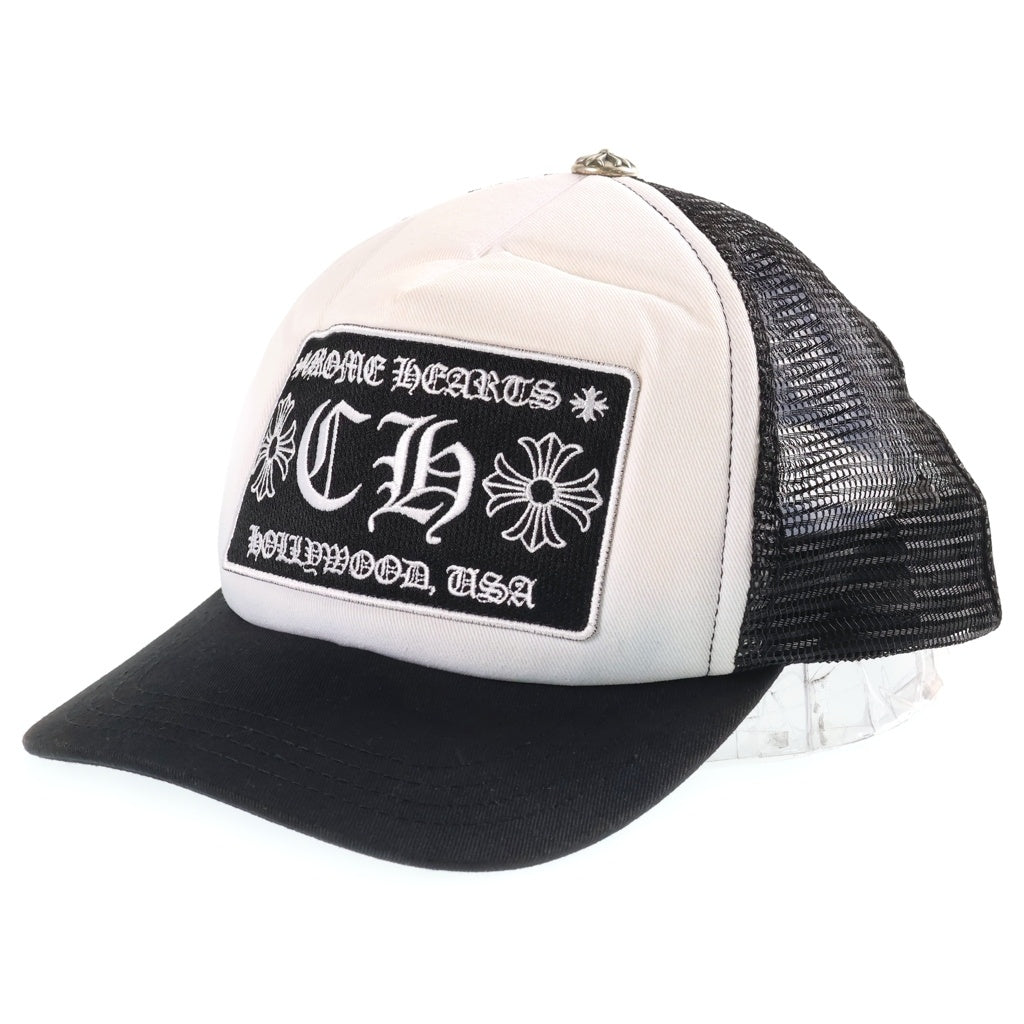 CHROME HEARTS(クロムハーツ) TRUCKER CAP トラッカーキャップ CHパッチクロスボール付メッシュキャップ ブラック