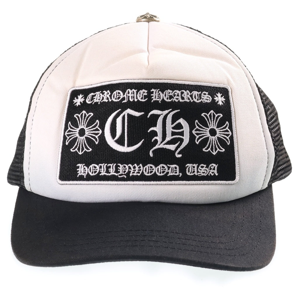CHROME HEARTS(クロムハーツ) TRUCKER CAP トラッカーキャップ CHパッチクロスボール付メッシュキャップ ブラック