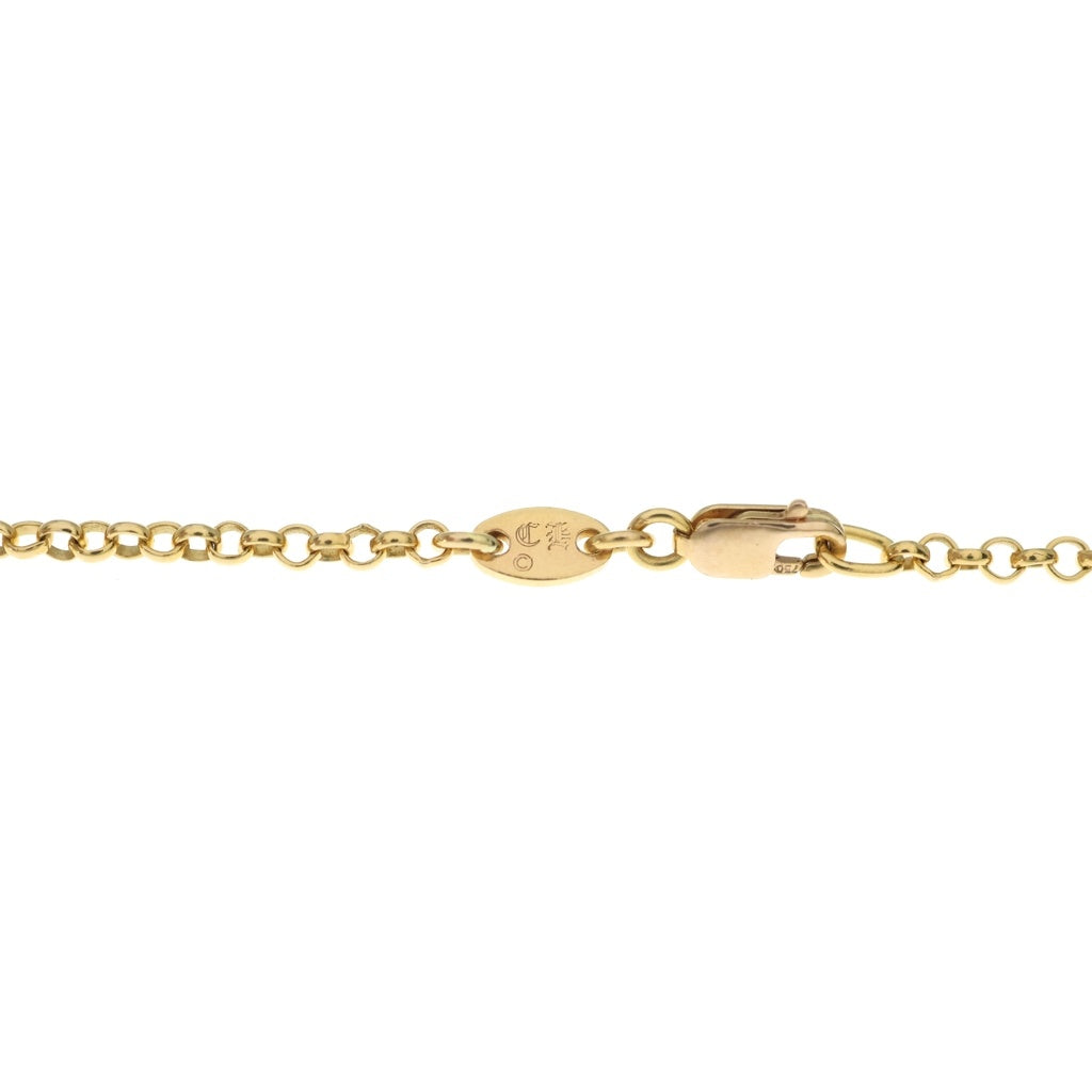 CHROME HEARTS(クロムハーツ) 22K NECKCHAIN R20 ロールチェーンネックレス 20inch ゴールド BCA011