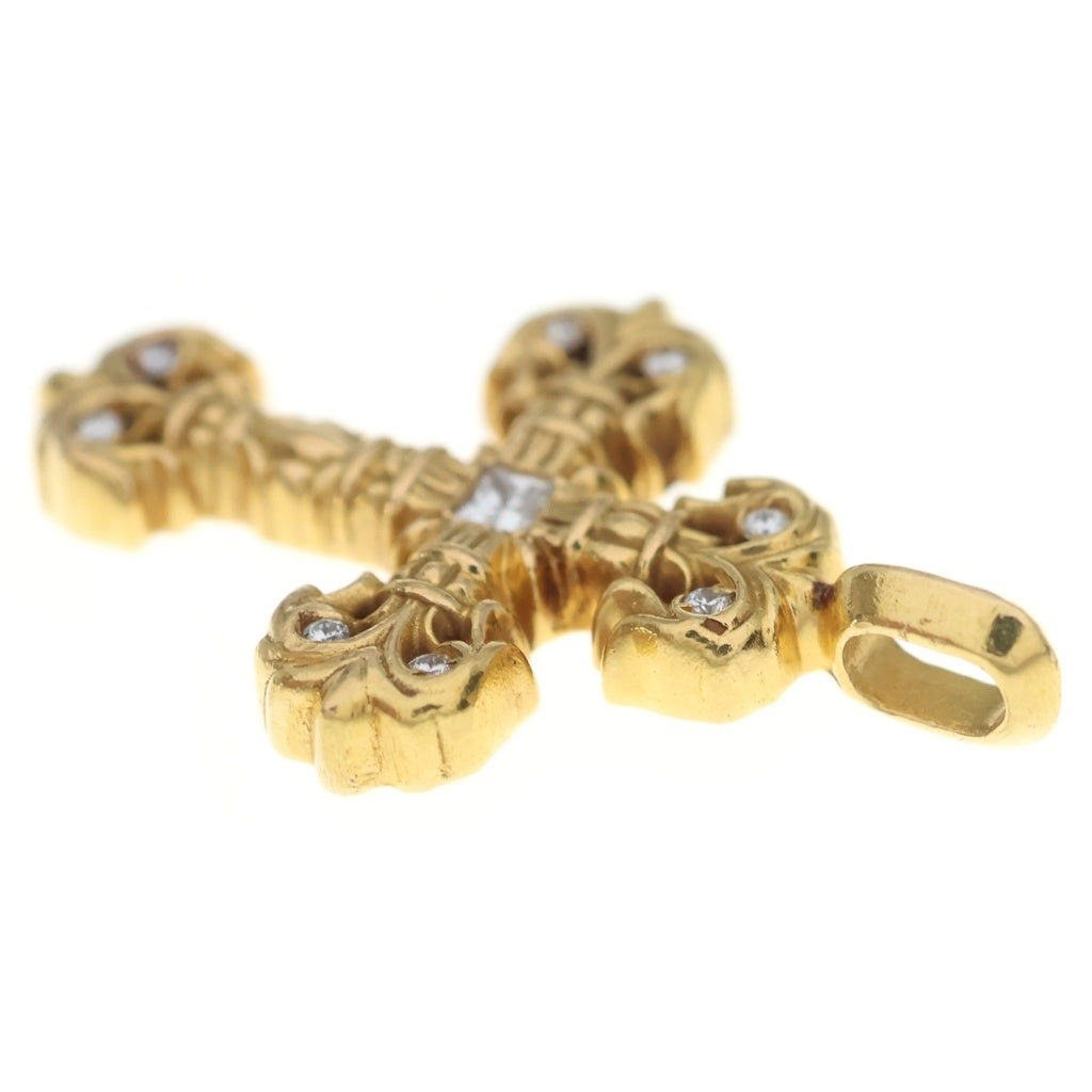 CHROME HEARTS(クロムハーツ) 22K FILIGREE TINY P/DIA タイニーフィリグリークロス PAVEダイヤ ペンダントトップ ゴールド BCA045