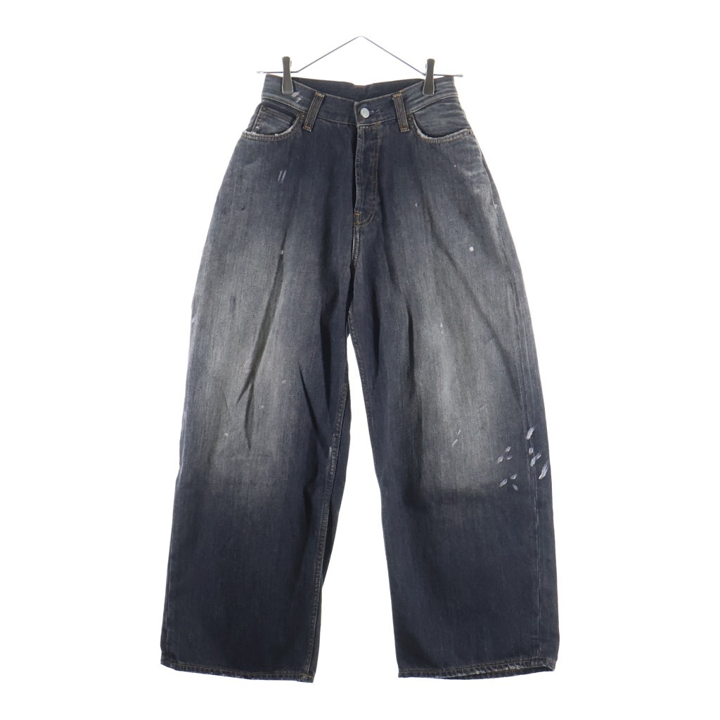 ACNE STUDIOS Bla Konst(アクネストゥディオズ ブロコンスト) 25AW 2023 U BLACK TRAFALGAR ルーズフィット ジーンズ デニムパンツ ウォッシュ加工 ブラック
