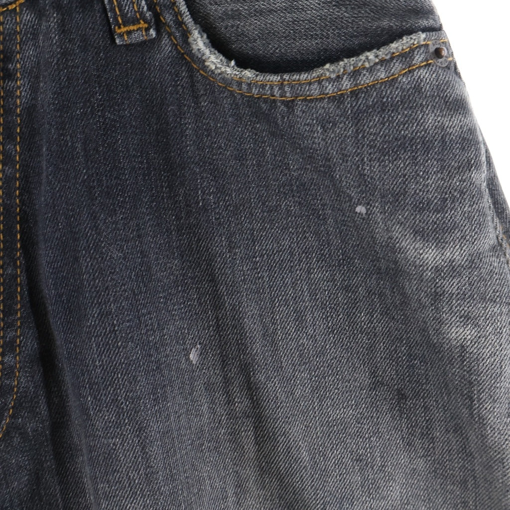 ACNE STUDIOS Bla Konst(アクネストゥディオズ ブロコンスト) 25AW 2023 U BLACK TRAFALGAR ルーズフィット ジーンズ デニムパンツ ウォッシュ加工 ブラック