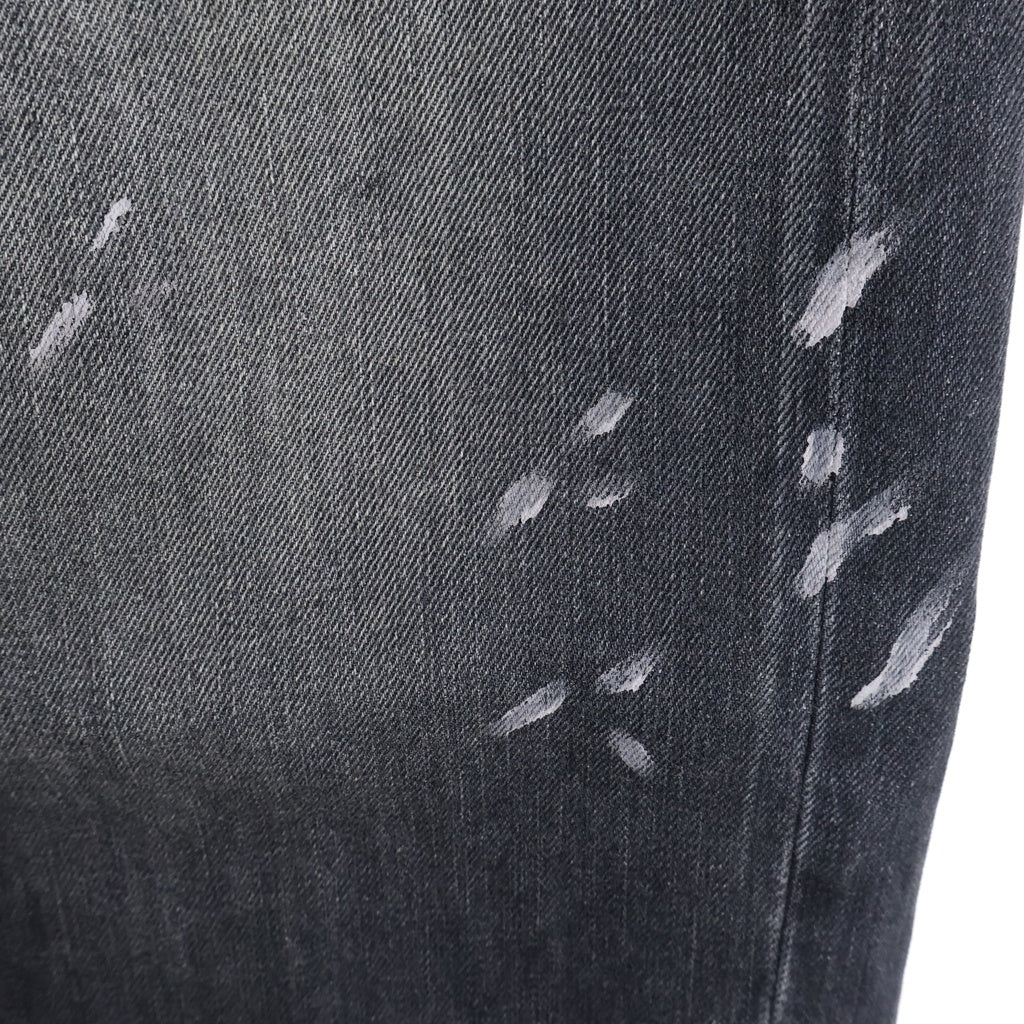 ACNE STUDIOS Bla Konst(アクネストゥディオズ ブロコンスト) 25AW 2023 U BLACK TRAFALGAR ルーズフィット ジーンズ デニムパンツ ウォッシュ加工 ブラック