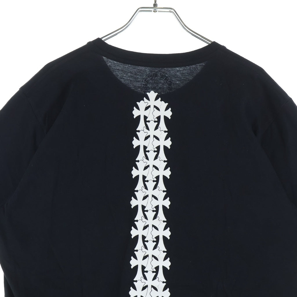 CHROME HEARTS(クロムハーツ) Cemetery Cross Tire Track Tee セメタリークロスタイヤトラック 半袖 クルーネック Tシャツ ブラック
