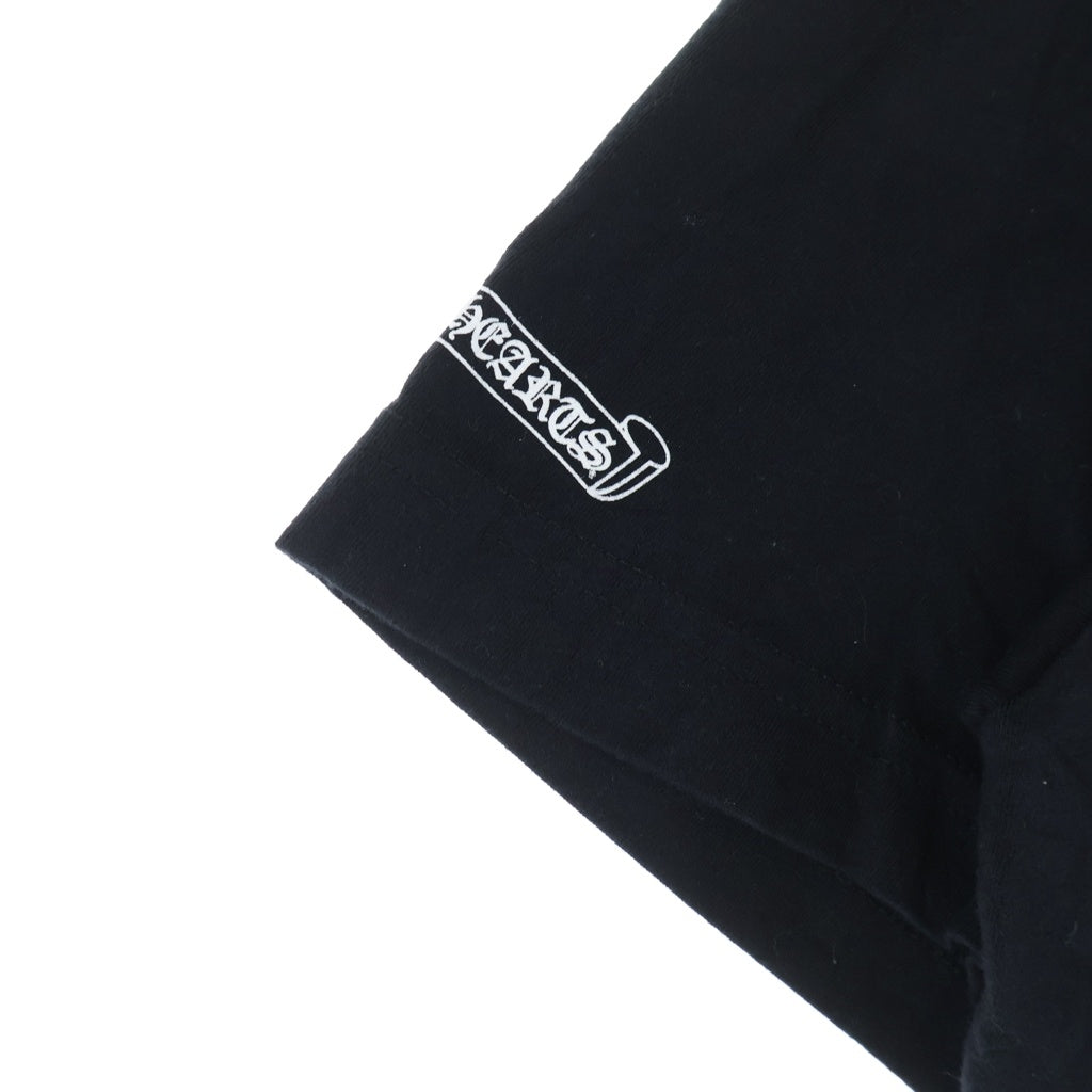 CHROME HEARTS(クロムハーツ) Cemetery Cross Tire Track Tee セメタリークロスタイヤトラック 半袖 クルーネック Tシャツ ブラック